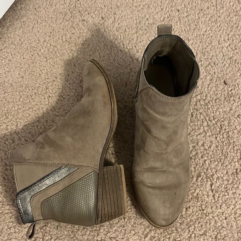 Taupe ankle boots